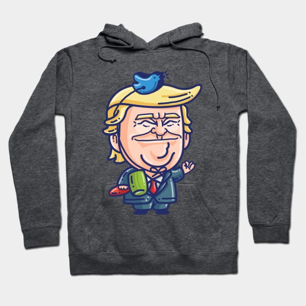 The King of Twitter Hoodie by Kaexi